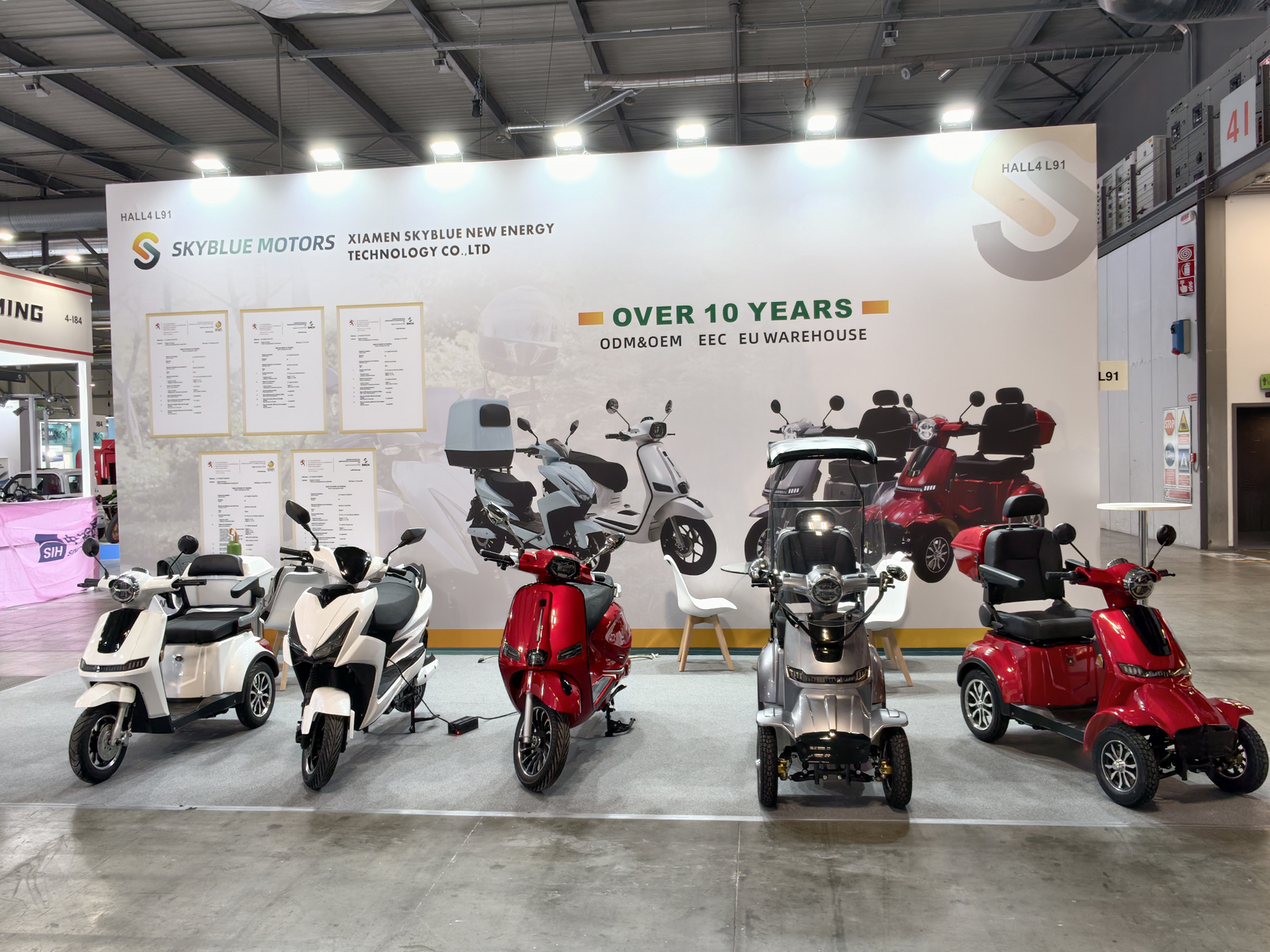 Skyblue Motors show at EICMA Milan: Showcasing Strength of New Energy Scooters